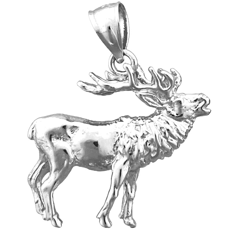14K Gold Elch-Anhänger, 25 mm