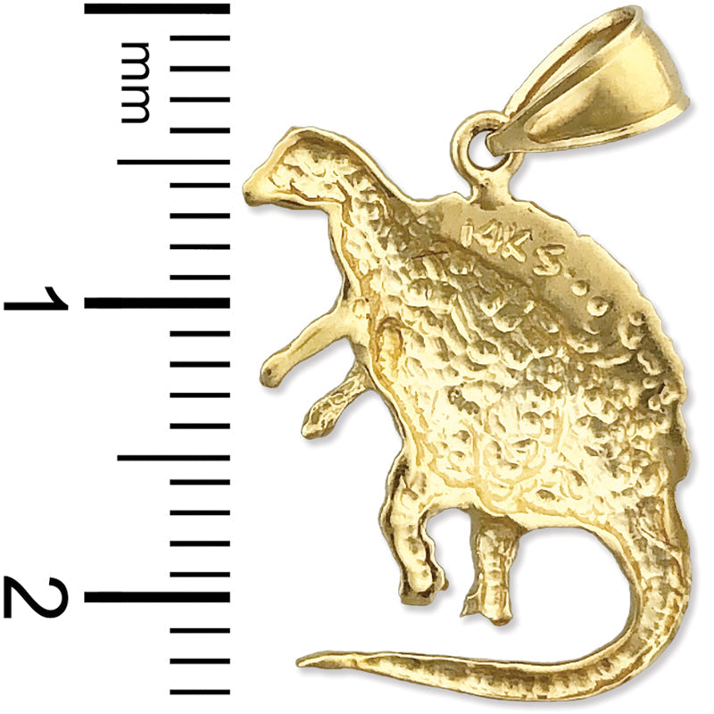 Dinosaurier-Charm aus 14K Gold