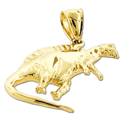 Dinosaurier-Charm aus 14K Gold