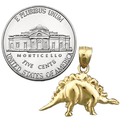 14K Gold Stegosaurus-Charm