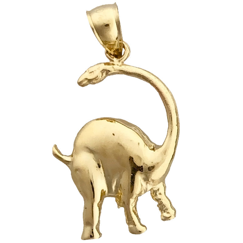 585 Gold Brontosaurus-Charm