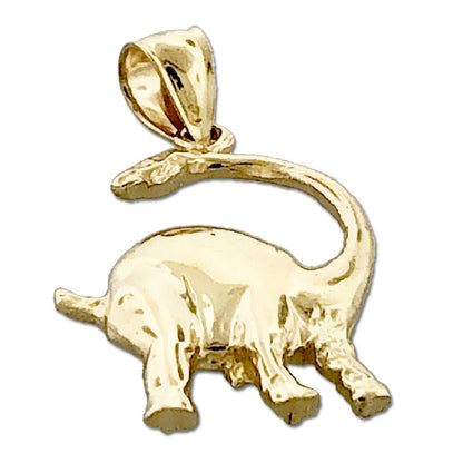 585 Gold Brontosaurus-Charm