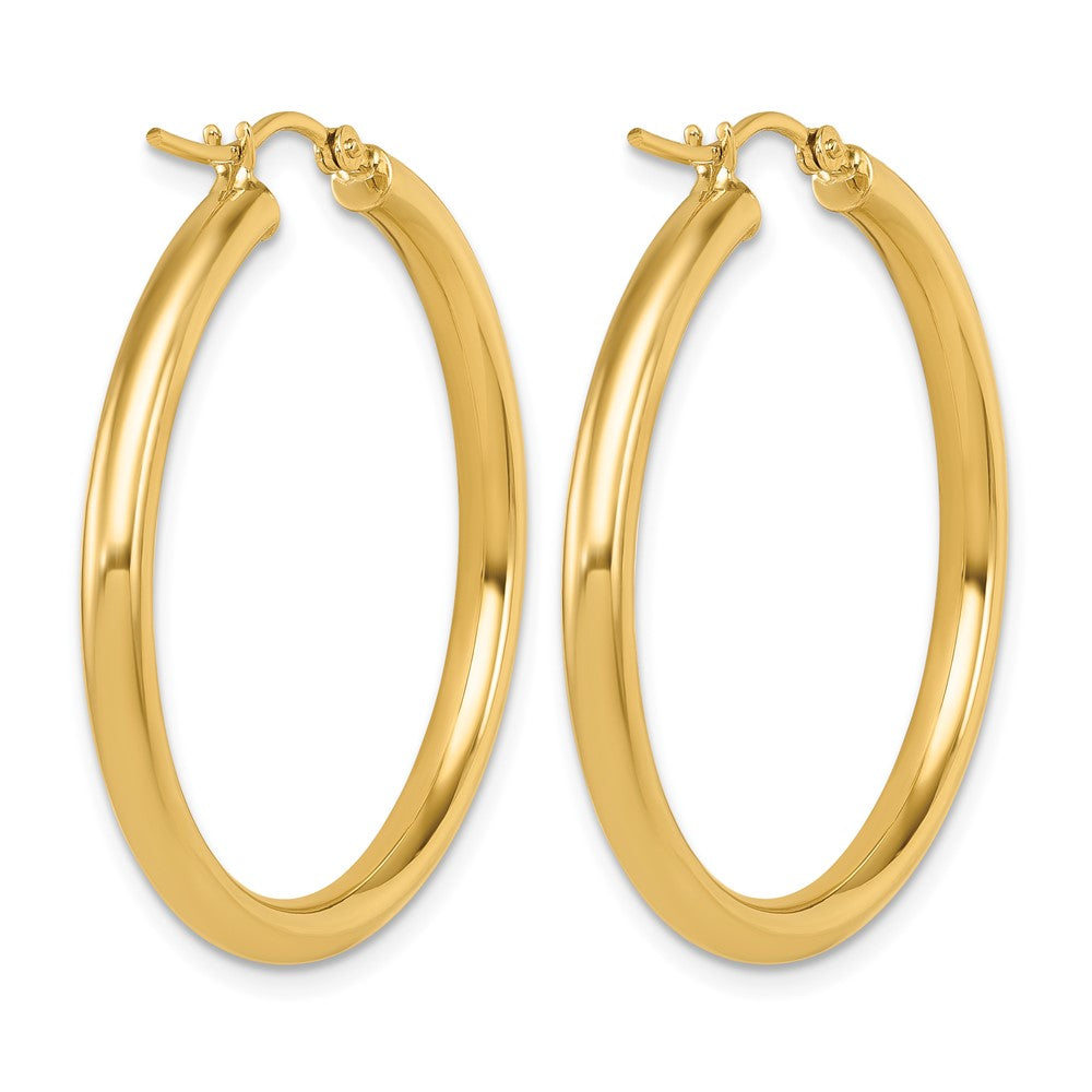 14K Gelbgold Poliert Creolen