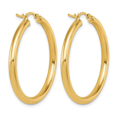 14K Gelbgold Poliert Creolen