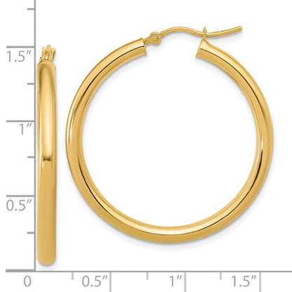 14K Gelbgold Poliert Creolen