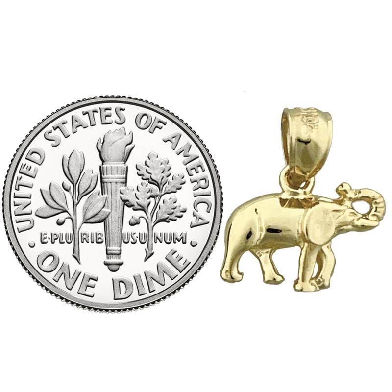 14K Gold Elefant-Charm