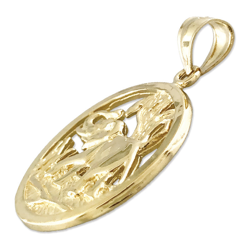 585 Gold Anhänger „Umkreister Elefant