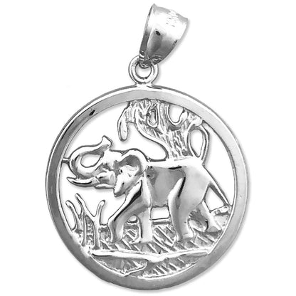 585 Gold Anhänger „Umkreister Elefant