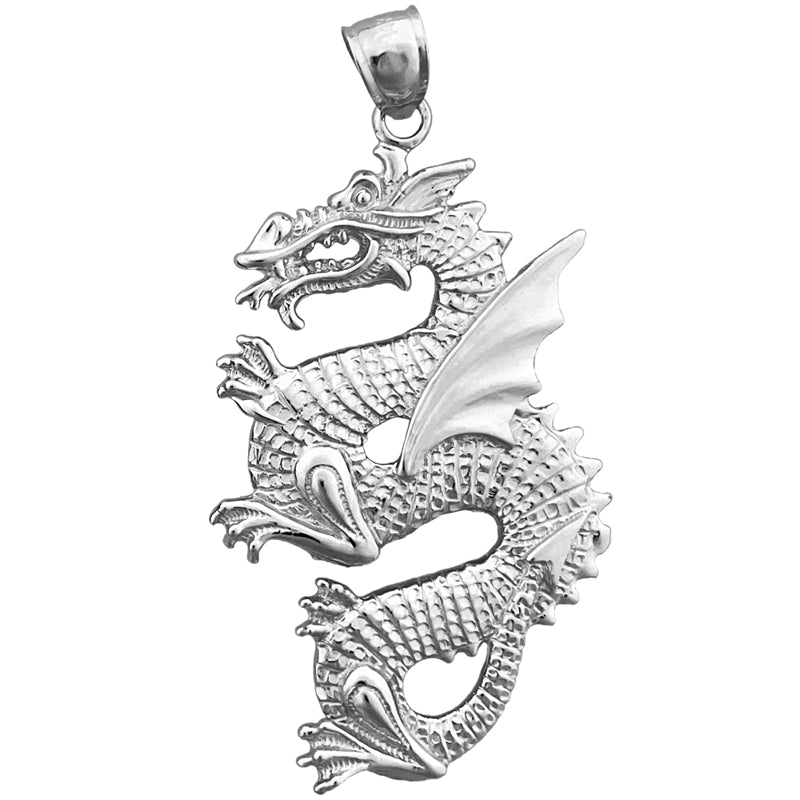 14K Gold Serpentine-Drachen-Anhänger