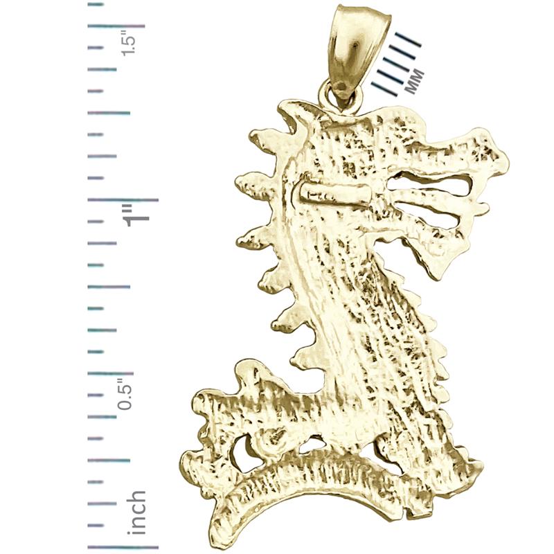 14K Gold Anhänger Chinesischer Drache