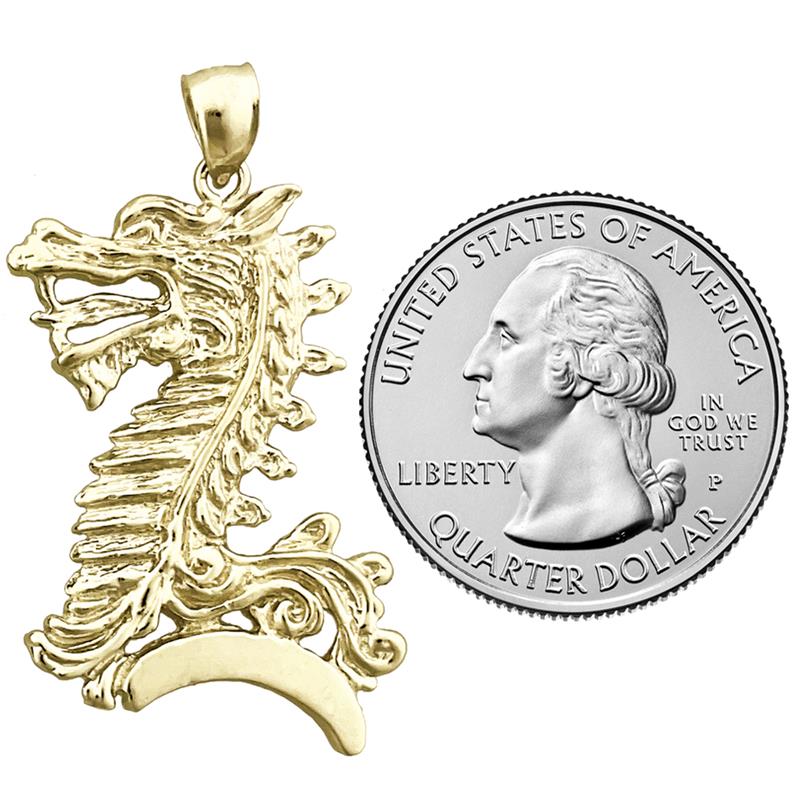 14K Gold Anhänger Chinesischer Drache