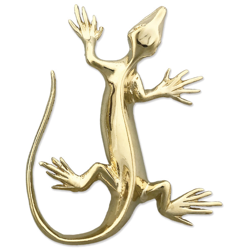 14K Gold Lizard Anhänger