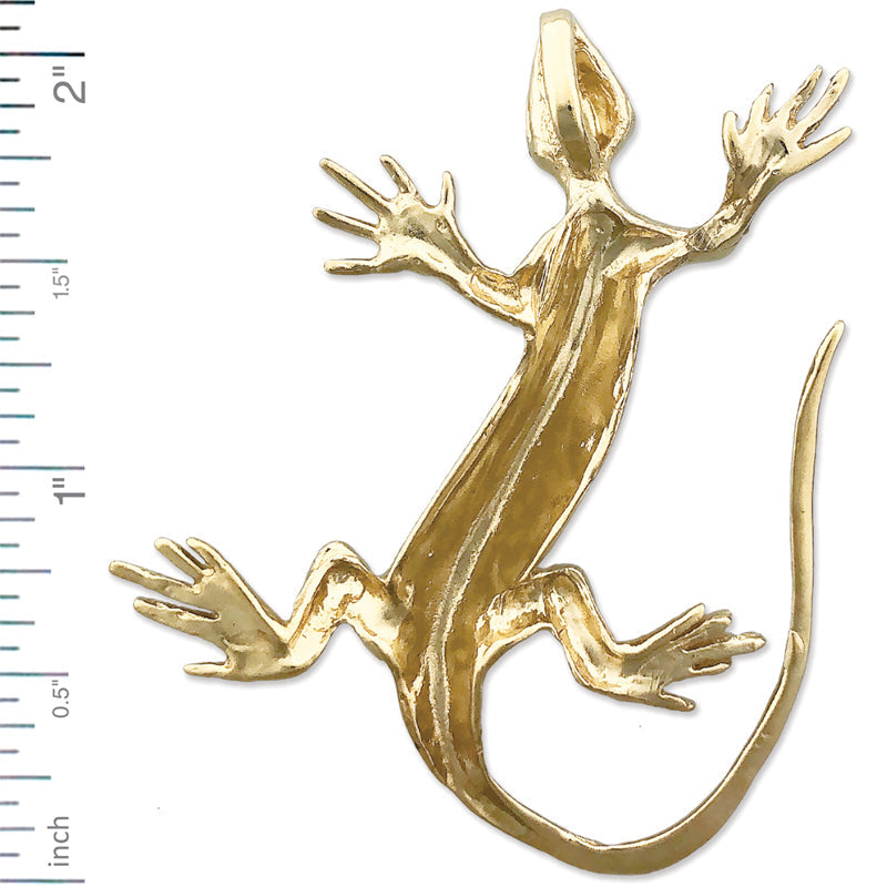 14K Gold Lizard Anhänger