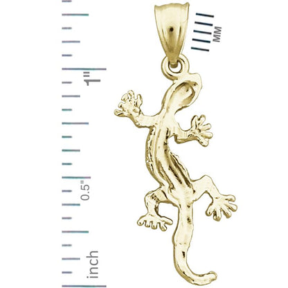 585 Gold Eidechse-Charm