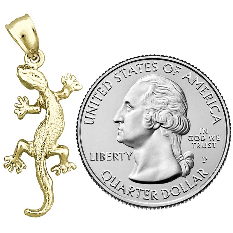 585 Gold Eidechse-Charm