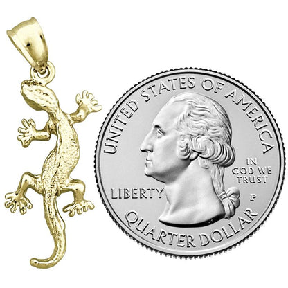 585 Gold Eidechse-Charm