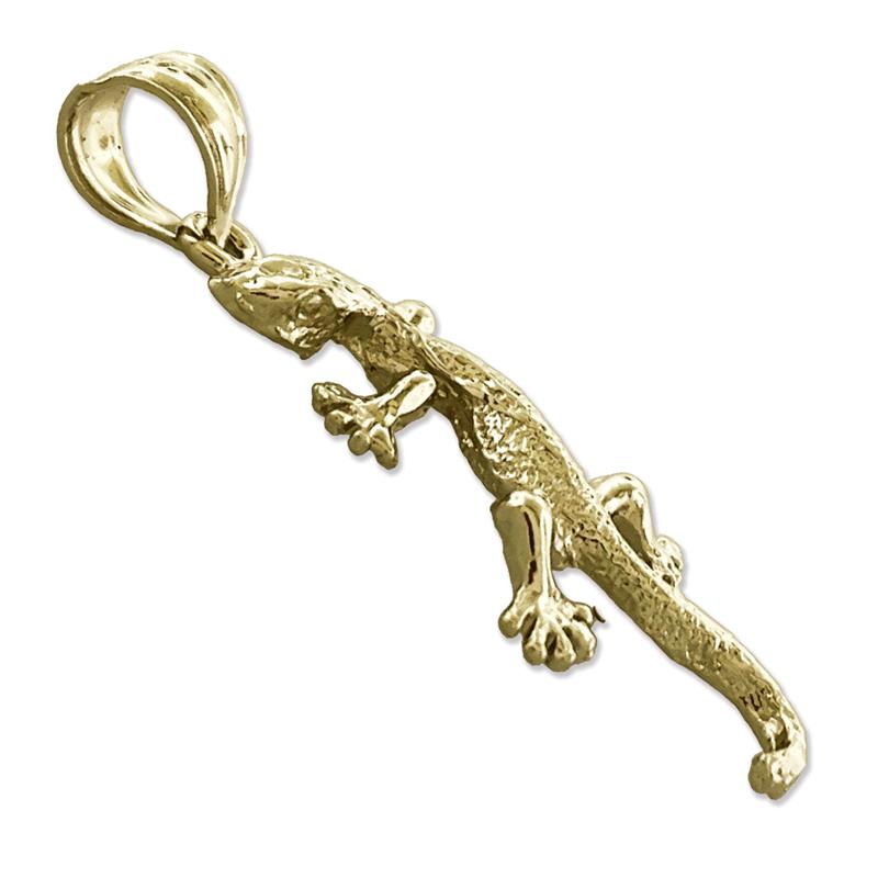 585 Gold Eidechse-Charm