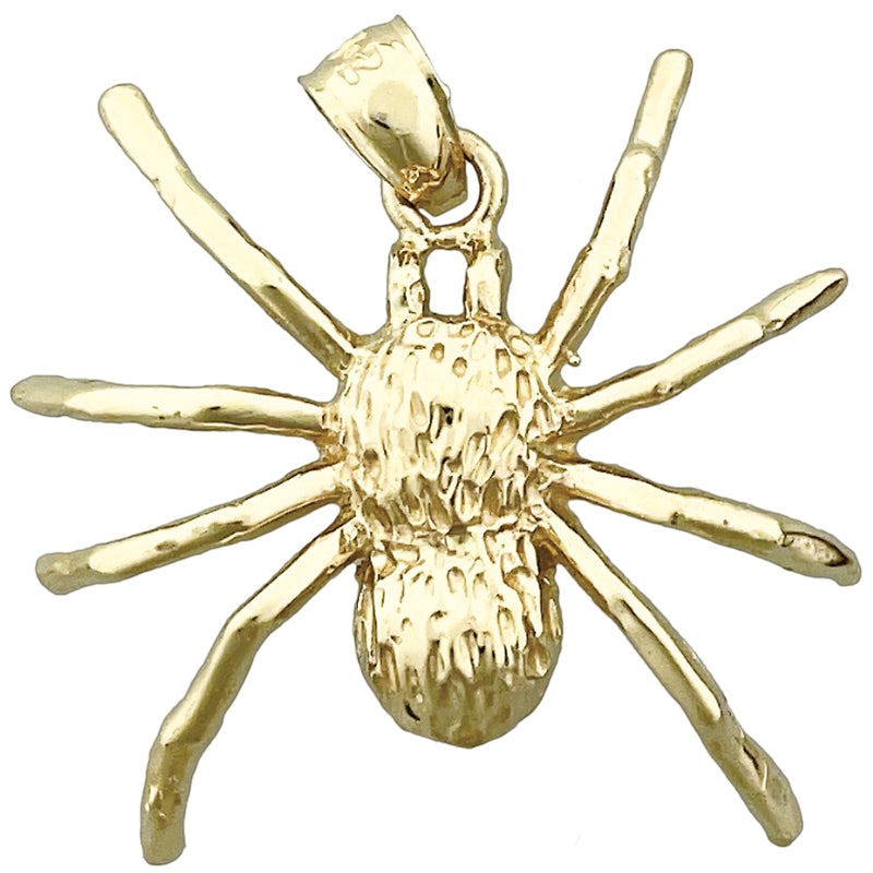 14K Gold Spinnenanhänger