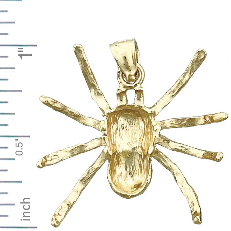 14K Gold Spinnenanhänger
