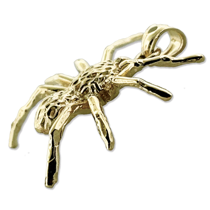 14K Gold Spinnenanhänger