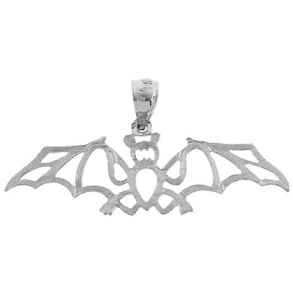585 Gold Fledermaus-Anhänger mit Ausschnitt