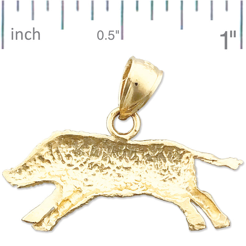 14K Gold Eber-Anhänger