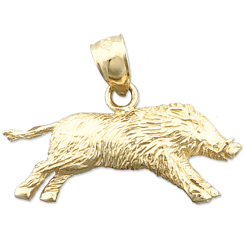 14K Gold Eber-Anhänger
