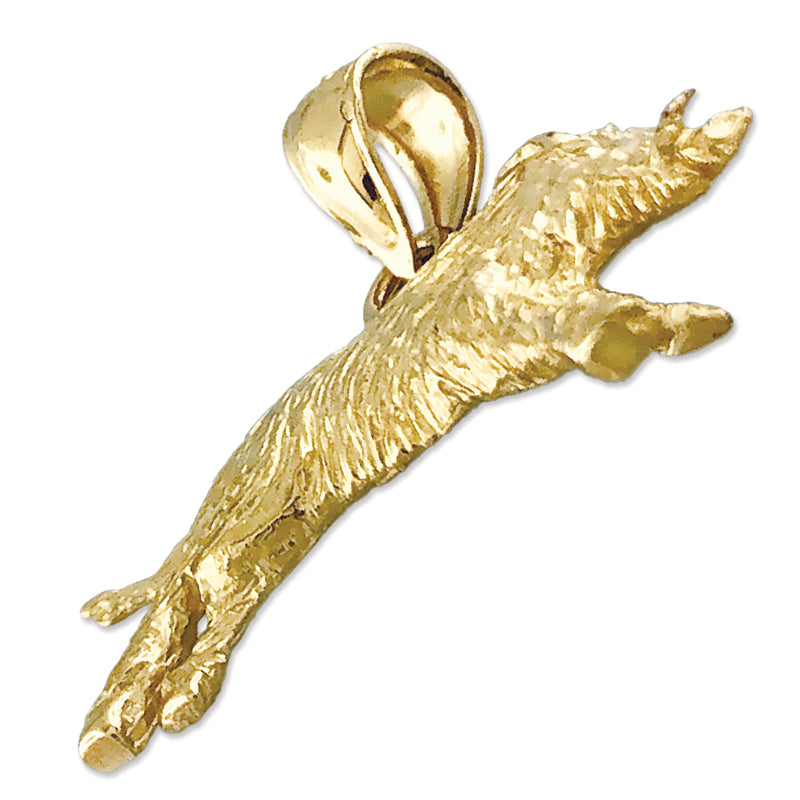 14K Gold Eber-Anhänger