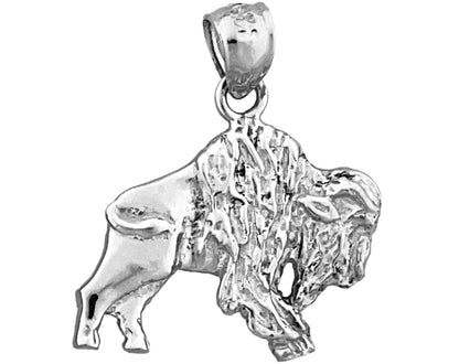 14K Gold Bison-Charm „Aggressive“