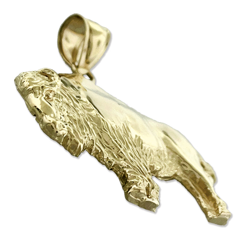 14K Gold Bison-Anhänger