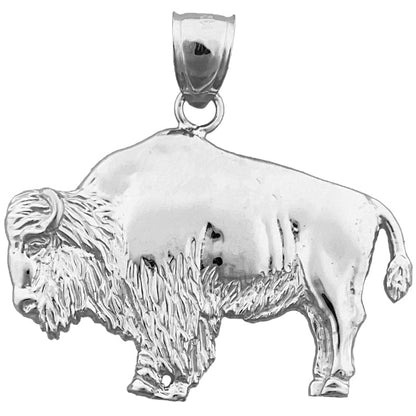 14K Gold Bison-Anhänger