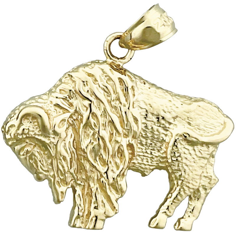 585 Gold Anhänger Amerikanischer Bison