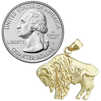 585 Gold Anhänger Amerikanischer Bison