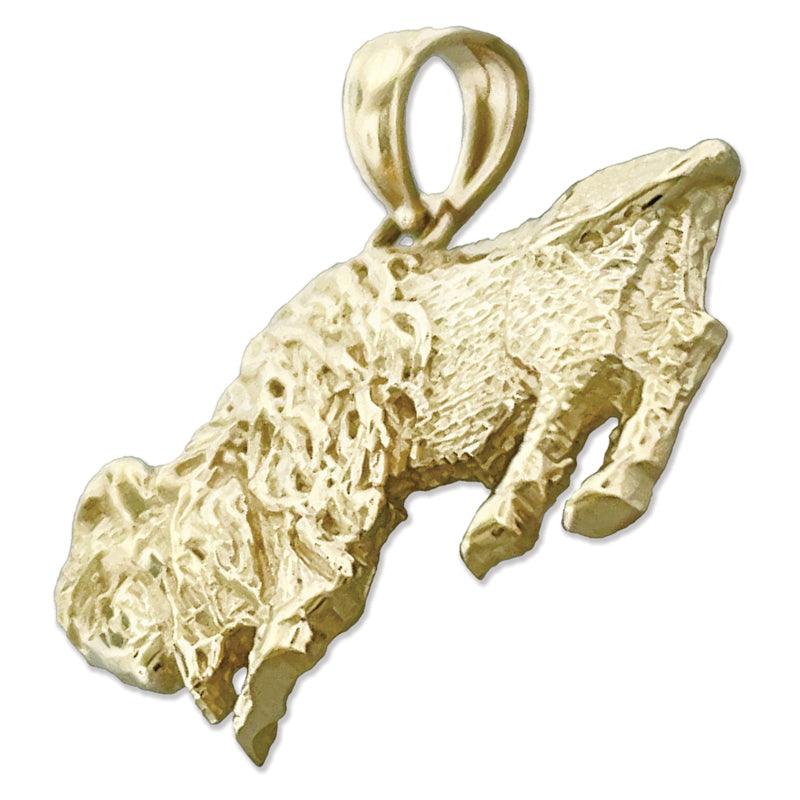 585 Gold Anhänger Amerikanischer Bison