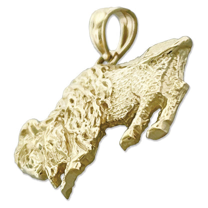 585 Gold Anhänger Amerikanischer Bison