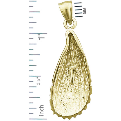 14K Gold Anhänger Muschel-Weichtier