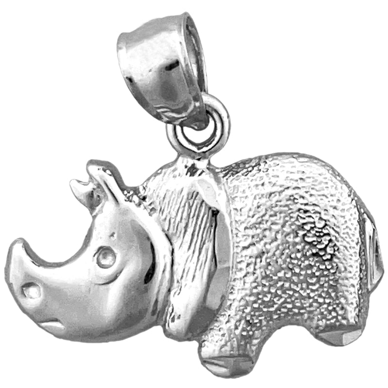 585 Gold Nashorn-Charm