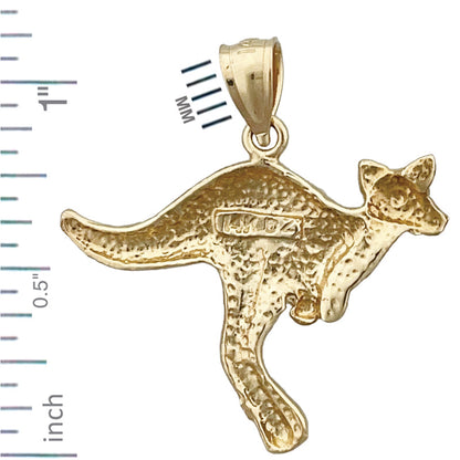 14K Gold Anhänger Känguru