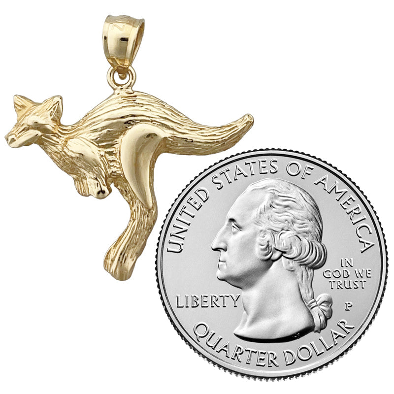 14K Gold Anhänger Känguru