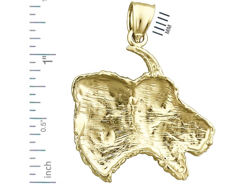 14K Gold Ziegenkopf-Anhänger