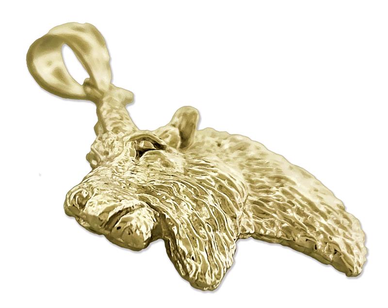 14K Gold Ziegenkopf-Anhänger