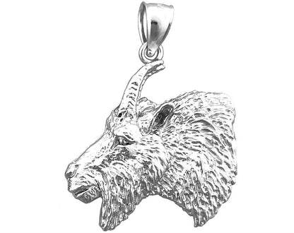 14K Gold Ziegenkopf-Anhänger