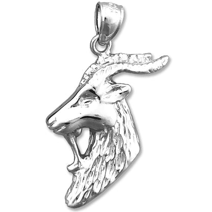 14K Gold Ziegenkopf-Anhänger