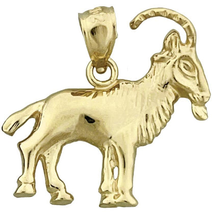 14K Gold Ziegenbock-Anhänger