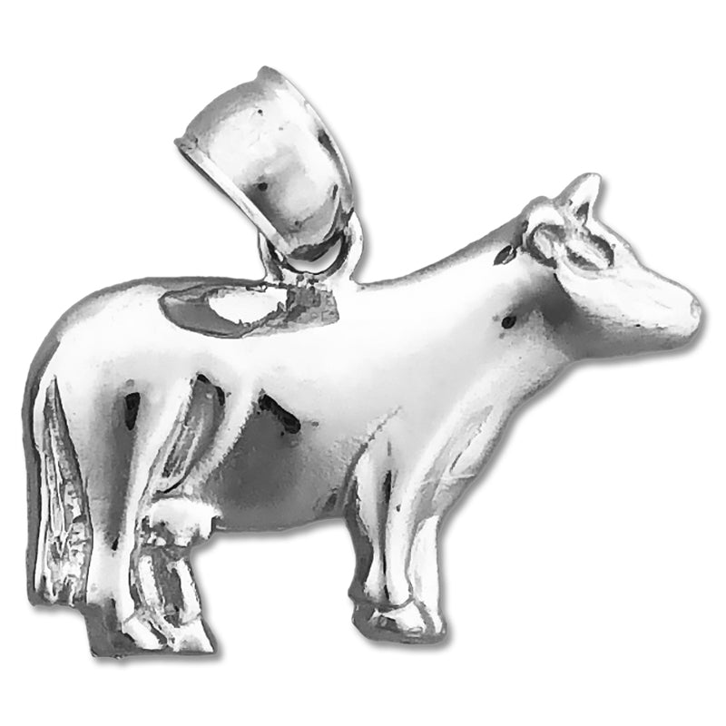 14K Gold Kuh-Charm (Bauernhof)
