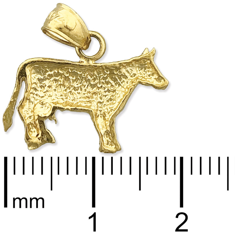 14K Gold Kuh-Mini-Charm