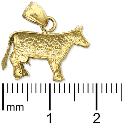 14K Gold Kuh-Mini-Charm