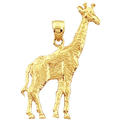 14K Gold 35mm Giraffen-Anhänger