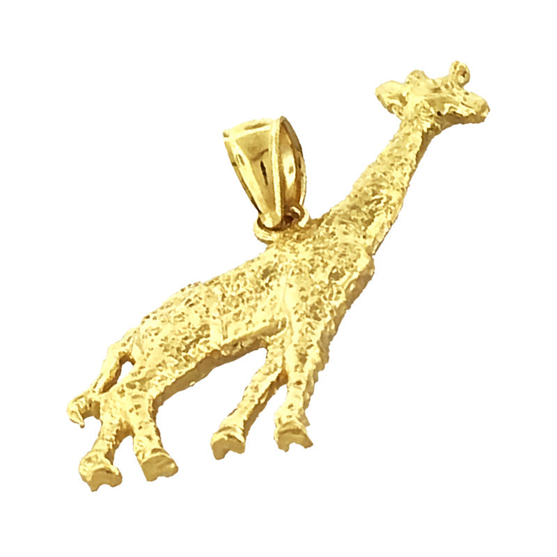 14K Gold 35mm Giraffen-Anhänger