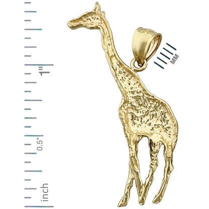 585 Gold Giraffen-Anhänger, 36 mm